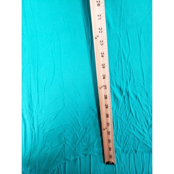 Forever 21 Dress Womens Medium M Scoop Neck Green Polyester Flowy Sleeveless - Picture 8 of 13